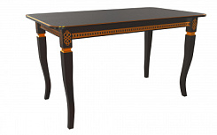 Стол Роял 1400*800*765 (тон черный RAL9005 + патина золото) Стол Роял 1400*800*765 (тон черный RAL9005 + патина золото)