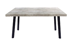 Стол Фостер М 1200*800*750 Ноги КС-60 /черный металл (комплект) (Сланец светлый 1015) Стол Фостер М 1200*800*750 Ноги КС-60 /черный металл (комплект) (Сланец светлый 1015)