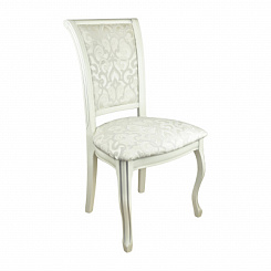 Стул Венеция М12 (тон эмаль 3М с серебряной патиной тк. 109/3) Стул Венеция М12 (тон эмаль 3М с серебряной патиной тк. 109/3)