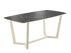Стол Фрейм 1800*900*750 (мрамор черный/ ноги дуб нордик) Стол Фрейм 1800*900*750 (мрамор черный/ ноги дуб нордик)
