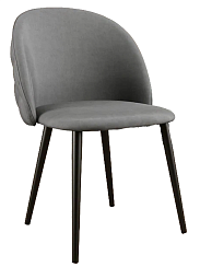 Кресло Y607 (каркас черный / велюр серый grey AG) Кресло Y607 (каркас черный / велюр серый grey AG)