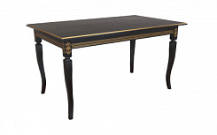 Стол Империал 1500*900*765 (тон черный RAL9005 + патина золото) Стол Империал 1500*900*765 (тон черный RAL9005 + патина золото)