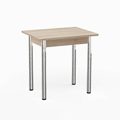 Стол кухонный ломберный DecoLine-2 600(1200)*750мм ноги 02 хром (Дуб сонома) Стол кухонный ломберный DecoLine-2 600(1200)*750мм ноги 02 хром (Дуб сонома)