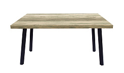 Стол Фостер М 1200*800*750 Ноги КС-60 /черный металл (комплект) (Дуб Сомеро 1022) Стол Фостер М 1200*800*750 Ноги КС-60 /черный металл (комплект) (Дуб Сомеро 1022)